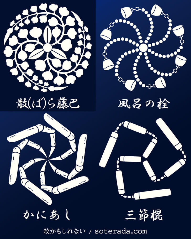 散ら藤巴のオリジナル家紋