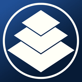 糸輪に重ね三階菱の家紋